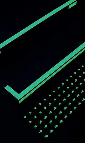 Fita fluorescente para escada Fita fluorescente para escada